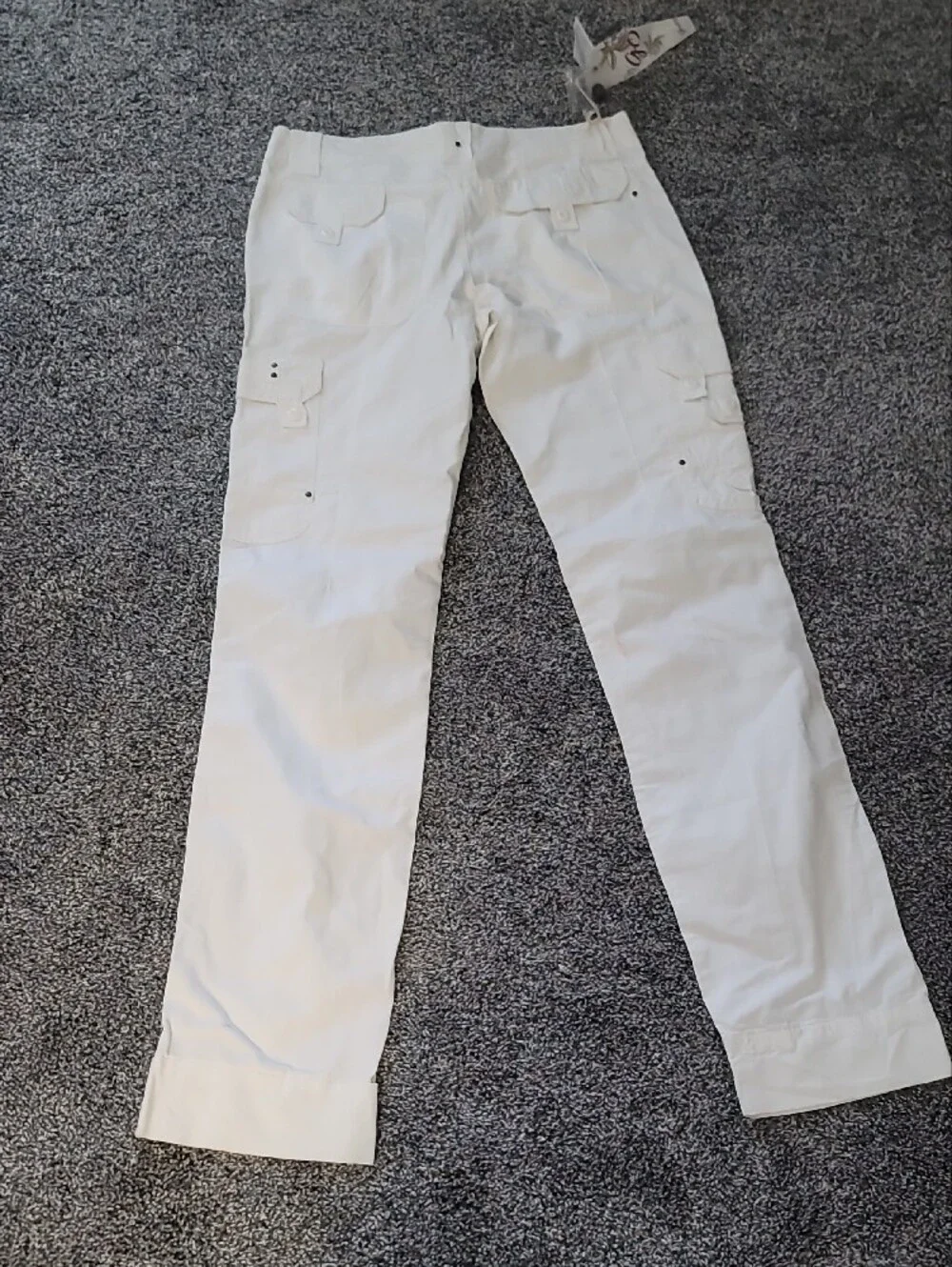 White Cargo Pants